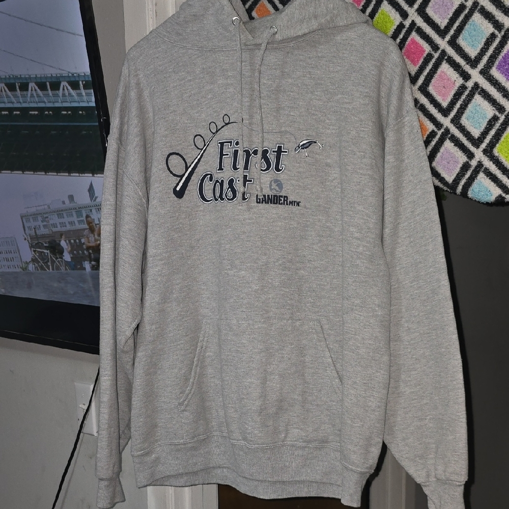 Jerzees Light Gray Hoodie